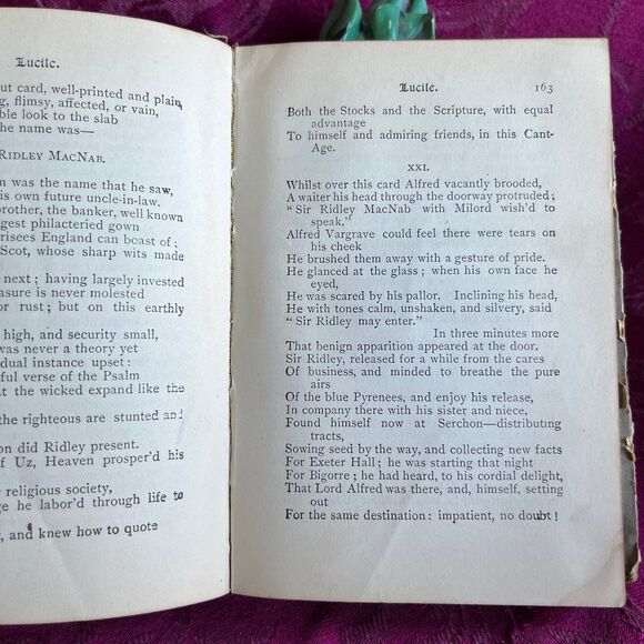 Ca 1901 Antique Book: Lucile by Owen Meredith. Illustrated. - Picture 6 of 12